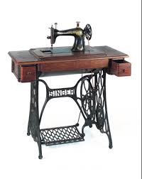 This treadle machine allows you to sew without power. Single Treadle Sewing Machine The Jewish Museum London