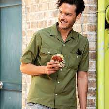 洗練されたミリシャツ barbour バブアー 開襟シャツ 15 120 safari safarimagazine safarilounge 半袖シャツ shirt shortsleeve shortsleev mens tops men casual button down shirt