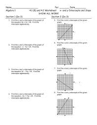 177 slope intercept form worksheet templates are collected for any of your needs. 4 1 B And 4 2 Worksheet Pdf