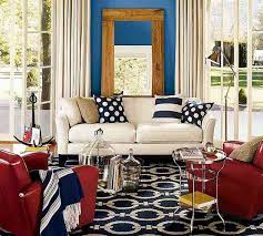 Contemporary Uses For Red White And Blue Living Room Red Home Room Design Red Living