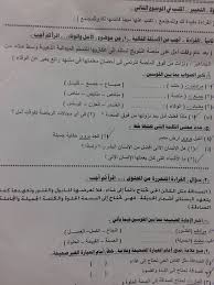 ورقة الامتحان الرسمية لغة عربية محافظة الفيوم الصف الخامس الابتدائي 2017