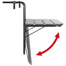 Large, small, rustic or finely crafted, you're sure to find a folding table plan for every room in your home. Best Choice Products Portable Folding Hanging Compact Balcony Railing Table Serving Side Stand For Patio Deck Black Walmart Com Walmart Com
