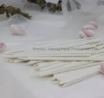 Disposable Biodegradable Custom Cotton Buds Paper Stick, Cotton Candy Paper  Stick Paper Lollipop Stick