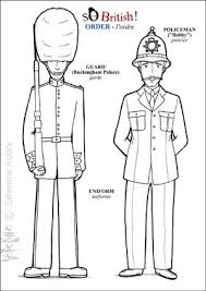 Angleterre Londres Bricolages Coloriages Pour Enfant Garde Anglais Angleterre Et Policier