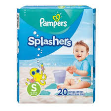 Pampers Splashers 20 Count Size S Disposable Swim Pants In