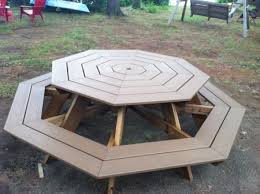 Trex Octagonal Picnic Table Do It Yourself Home Projects From Ana White Octagon Picnic Table Octagon Picnic Table Plans Picnic Table Plans