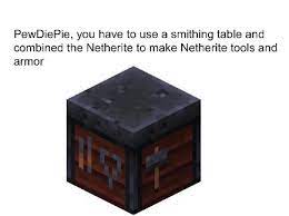 How do you make netherite horse armor? This Is How To Make Netherite Armor And Tools Pewds Pewdiepiesubmissions