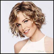 Satin Al Kadinlar Icin Sac Peruk Kivircik Kisa Dalgali Sarisin Frisuren Damen Human Hair Wigs Curly Hair Styles Naturally Short Curly Haircuts