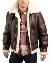 Bombardier Schott 257s La Canadienne Bombardier Blouson Peau Laina C E Marron Vintage Jacket Men Mens Shearling Jacket Leather Jacket Men