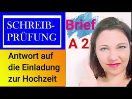 Schreib in deinem brief etwas zu allen vier unten genannten punkten! Video Einladung