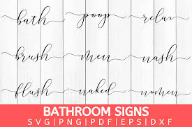 Download Bathroom Signs Bundle 9 Graphic By Mockup Venue Creative Fabrica PSD Mockup Templates