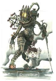 Big Sister Nicolas Grillet On Artstation At Https Www Artstation Com Artwork Lvqav Bioshock Artwork Bioshock Bioshock Art