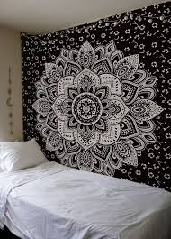 Black And White Wall Tapestry Amazon Amazon Com Mandala Gold Tapestries Queen Black Silver Home Amp Kitchen Mandala Tapestries Wall Hangings Mandala Wall Hanging Bohemian Tapestry