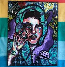 This painting was inspired by a beautiful scene in my home country, also  symbolising its rich culture which I feel is my duty to depict. It has a  meaning very close to