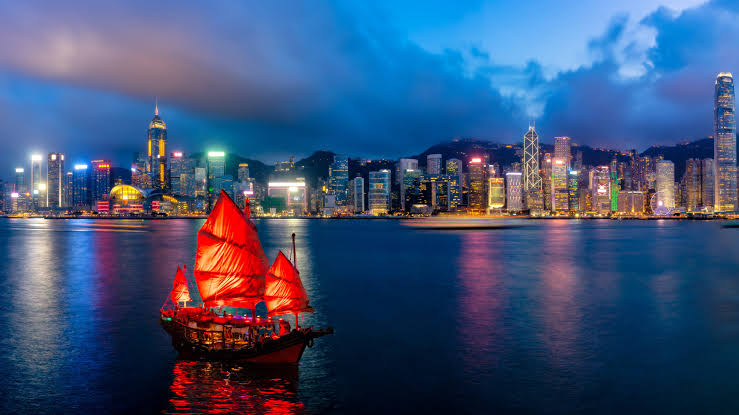 South Korea and Hong Kong -- East Asian city skyline and harbour views