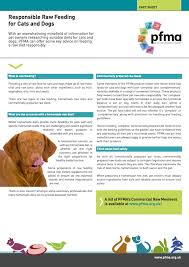 Raw Feeding Factsheet Pfma