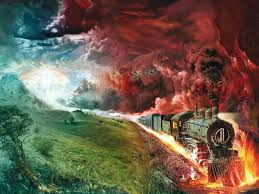 Don T Follow That Long Black Train Train Illustration Scenic Travel Horsemen Of The Apocalypse