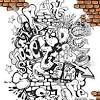 Queen graffiti graffiti gangster coloring pages. 1