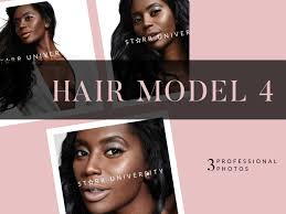 3 Black Beauty With Long Glossy Straight Hair Photos