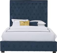 Dalena Blue 3 Pc Queen Upholstered Bed Rooms To Go In 2020 Upholstered Beds King Upholstered Bed Queen Upholstered Bed