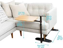 Amazon Com Stander Omni Tray Table Adjustable Bamboo Swivel Tv And Laptop Table With Ergonomic Stand Assist Mobi Computer Desks For Home Tray Table Swivel Tv