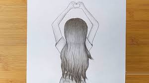 Draw the left atrium and pulmonary veins. How To Draw A Girl Of Making The Heart Sign With Hands Draw Holding Hands With Pencil Sketch Social Useful Stuff Handy Tips