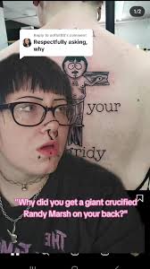 Randy Marsh Back Tattoo