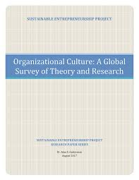 pdf organizational culture a global survey of theory and