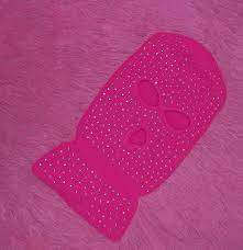 Rhinestone Ski Mask Pink Sparkle Full Face Ski Mask Balaclava Etsy Ski Mask Pink Sparkle Hot Pink Ski