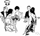 A social occasion at which guests eat dinner together. Dinner Party Definition Of Dinner Party By The Free Dictionary