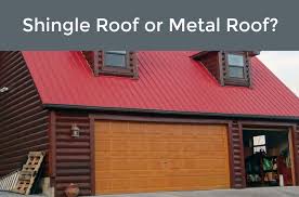 In wooden material a variety is available and also it gives a natural look. Should You Have A Shingle Roof Or Metal Roof For Your Detached Garage Garage Door Service