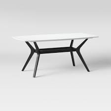 With a solid wood frame for lasting use, this dining table features an open base and a rectangular top that's perfect for hosting everything from dinner. 72 Emmond Mid Century Modern Dining Table Project 62 Target