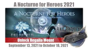17 rows · the challenge log can be unlocked by completing the level 15 quest rising to the … Ffxiv Unlock Regalia Mount A Nocturne For Heroes Event Guide 2021 Final Fantasy 14 Videos