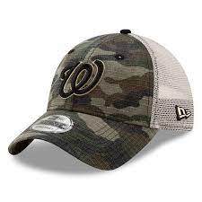 Men S Washington Nationals New Era Camo Tonal Trucker 9twenty Adjustable Snapback Hat Snapback Hats Adjustable Hat New Era