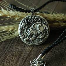Lanseis10pc Ch 834 C Celt Symbol Lynx Animal Pendant Necklace Double Sided Eurasian Pendant Animal Pendant Pendant Necklacedouble Necklace Aliexpress