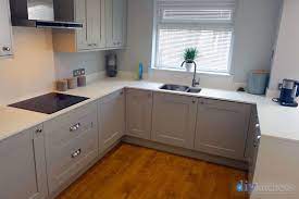 Excludes installation & ready to fit kitchens. An Innova Clayton Light Grey Shaker Kitchen Grey Shaker Kitchen Light Grey Shaker Kitchen Grey Kitchen Cupboards