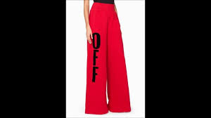 احدث تشكيله ملابس واحذيه وشنط ماركه اوف وايت Off White Fashion Pajama Pants Pants
