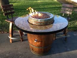 42″ vintage wine box table top. Wine Barrel Gas Fire Pit And Patio Table Etsy In 2021 Wine Barrel Fire Pit Barrel Fire Pit Fire Pit Table