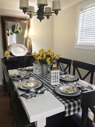 Black And White Buffalo Plaid Kitchen Decor Lemons With Black And White Check White Kitchen Decor Lemon Kitchen Decor Lemon Table Decor