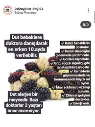 alinti bebeklere dut ne zaman verilir meyve bebek grip