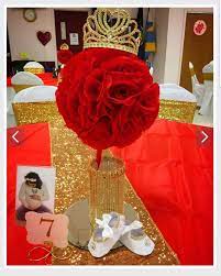 Pin By Aliny Souza On Baby Shower Ideas Red Baby Shower Royalty Baby Shower Baby Shower Princess