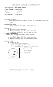 We did not find results for: Doc Rencana Pelaksanaan Pembelajaran Rpp Matika Kelas 1 Smester Satu Materi Membaca Tanda Waktu Samsul Kroycel Academia Edu