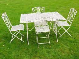 White Lattice Scroll Metal Garden Furniture Wrought Iron Patio Set T44 2587 White Patio Furniture Metal Patio Furniture Wrought Iron Patio Set