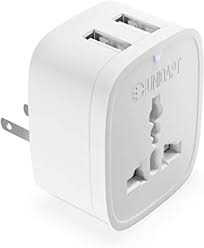 Cerepros universal travel power plug adapter eu euro to us usa adaptor converter. Amazon Com Europe To Us Plug Adapter With 2 Usb Outlet Unidapt American Usb Wall Charger 3 In 1 Eu Australian China Uk European To Usa Canada Mexico Japan Travel Power Plug Adapter
