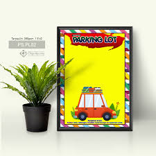 It's another busy day at the parking lot. Poster Bilik Darjah Abad Ke 21