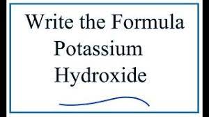 The dry form is marketed in flake and crystal form. Writing The Formula For Potassium Hydroxide Youtube