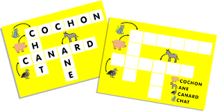 La Maternelle De Tot Mots Croises Ecrire Des Mots Mots Fleches A Imprimer