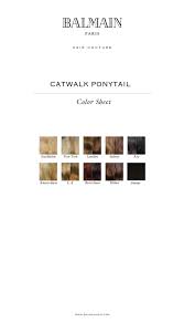 balmain color overview catwallk ponytail balmain paris