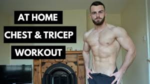 This women's chest and tricep workout requires just dumbbells and can be done at home. Home Bodyweight Chest Tricep Workout No Equipment Youtube