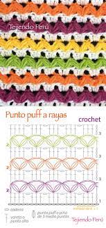 Check spelling or type a new query. Crochet Diagrama Del Punto Puff A Rayas Bonito Y Facil De Tejer Puntadas De Ganchillo Patron De Ganchillo Tejidos De Ganchillo